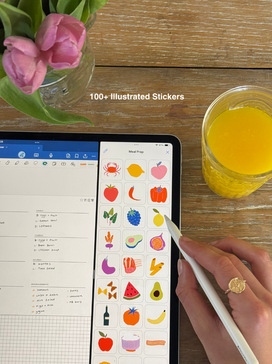 Meal Planning Digital Stickers