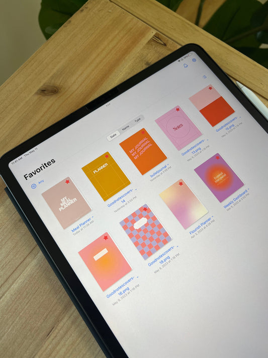 Pink Digital Notebook Covers