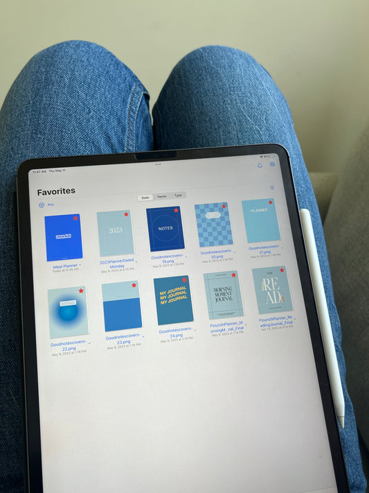 Blue Digital Notebook Covers