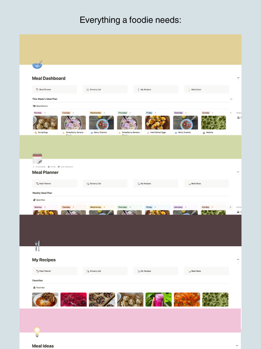 Notion Meal Planner