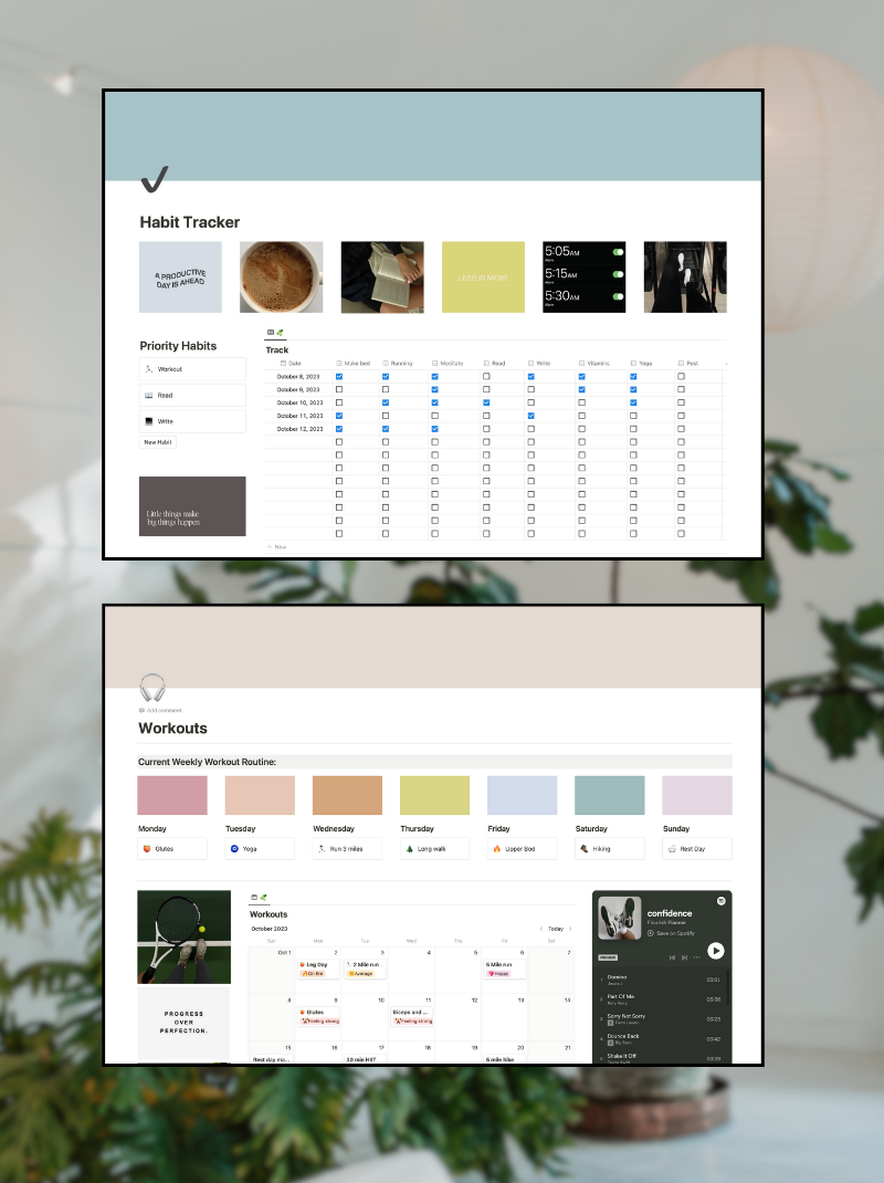 All In One Notion Planner