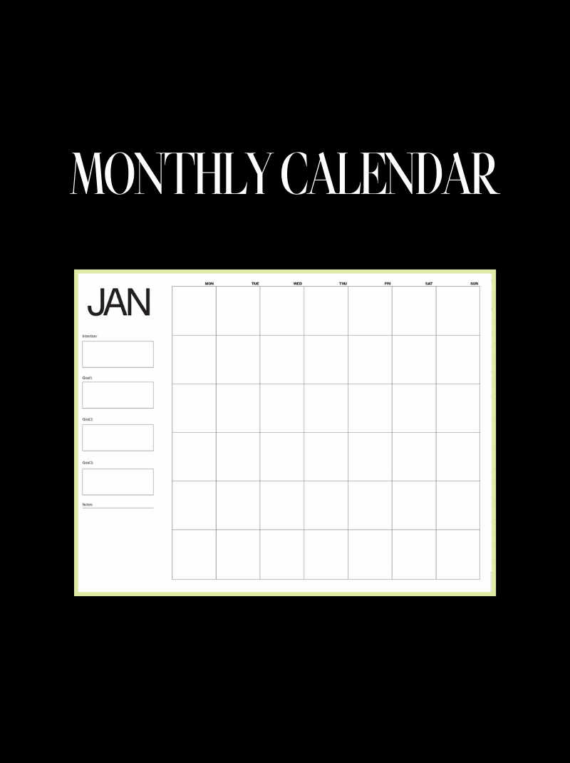 Monthly Digital Planner